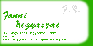 fanni megyaszai business card